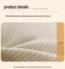 Corduroy Triangle Headboard Cushion - Soft Upholstery, Large Washable Lumbar & Backrest Pillow for Double Bed