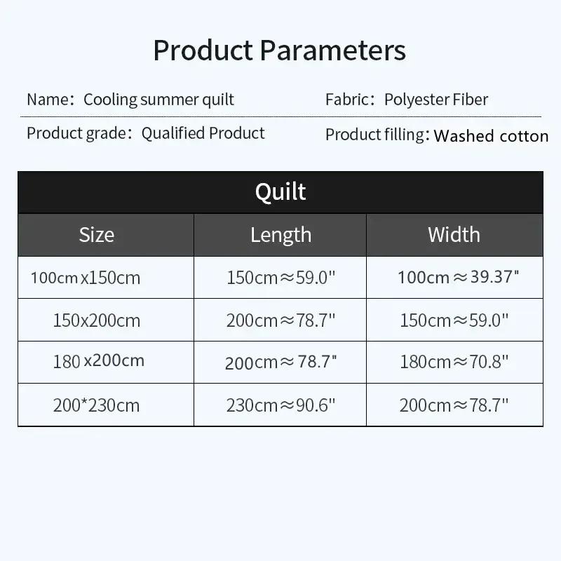 Washed Cotton Summer Cool Blanket, Solid Color Air Conditioner, Washable, Single Student, Child, Adult Summer Blanket  Edredon
