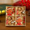Wooden Painted Christmas Pendants Box - Ornaments & Small Gifts