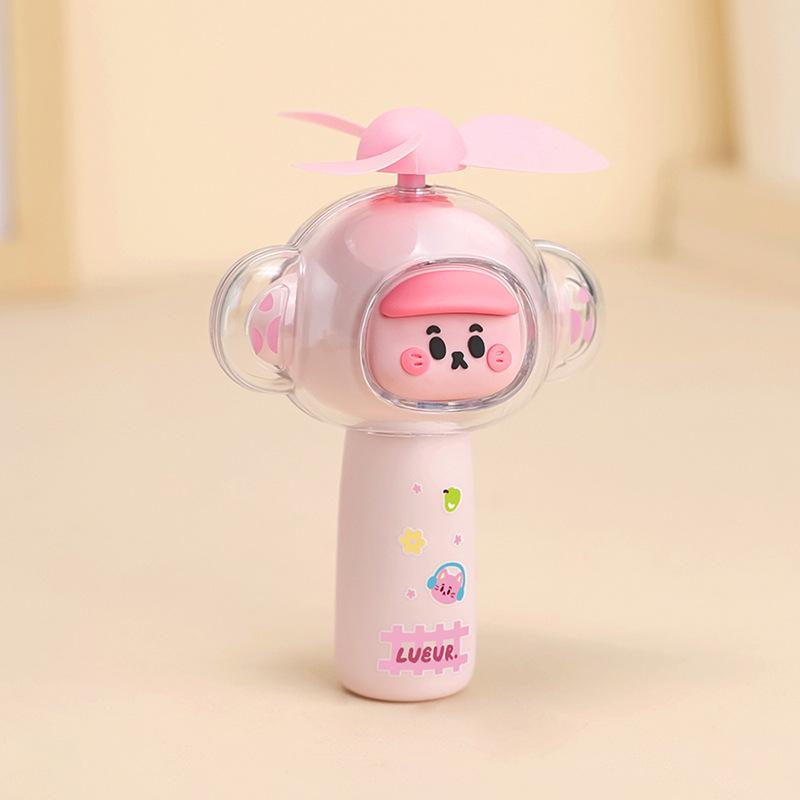 Cute USB Rechargeable Mini Handheld Cartoon Fan - Perfect Student Gift Handheld Fan