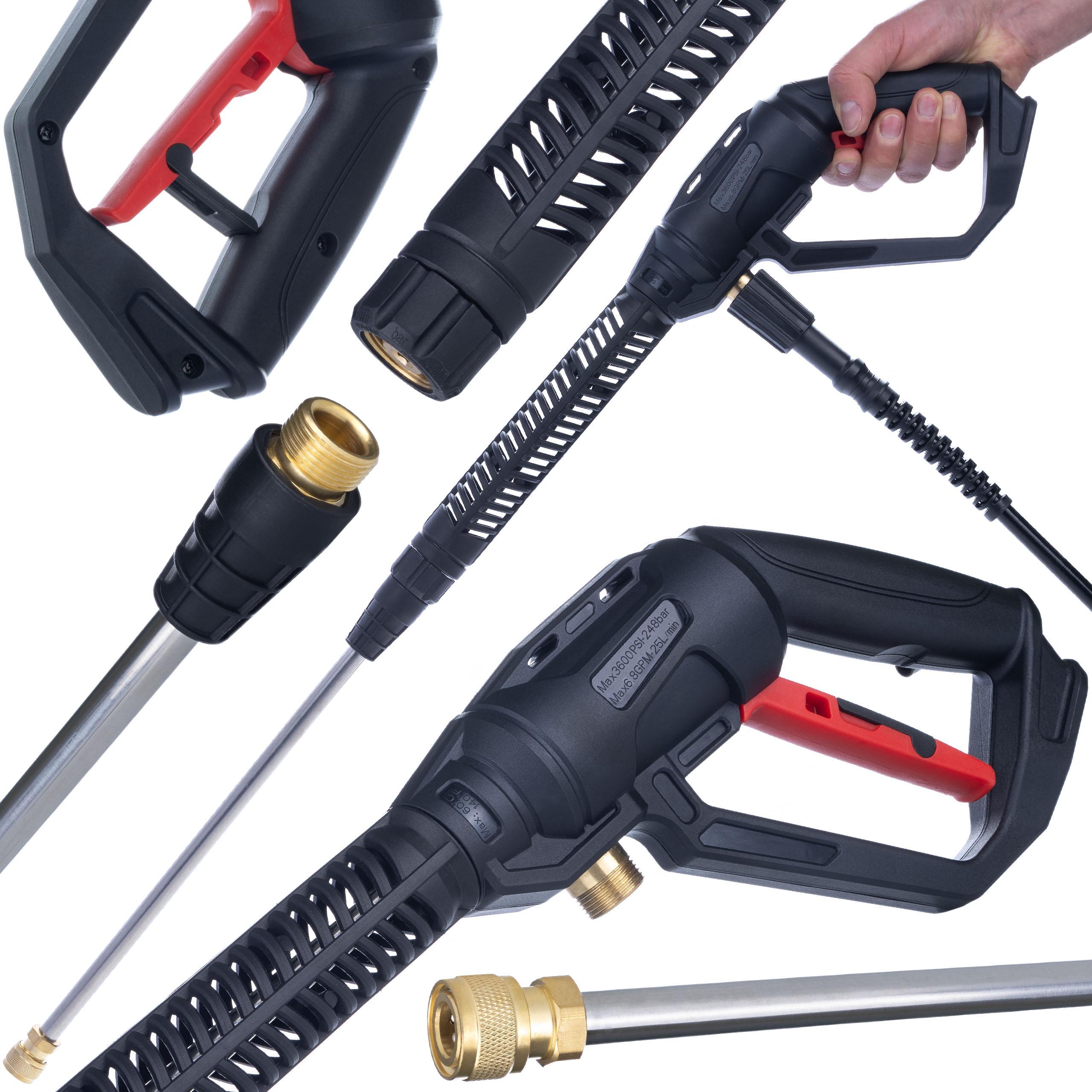 Rosfix Pistolet do Myjki Ciśnieniowej Pro Clean Gun PCG1 – Mosiężne Wnętrze | Maksymalne Ciśnienie 4000 PSI | Kompatybilny z M22-14mm