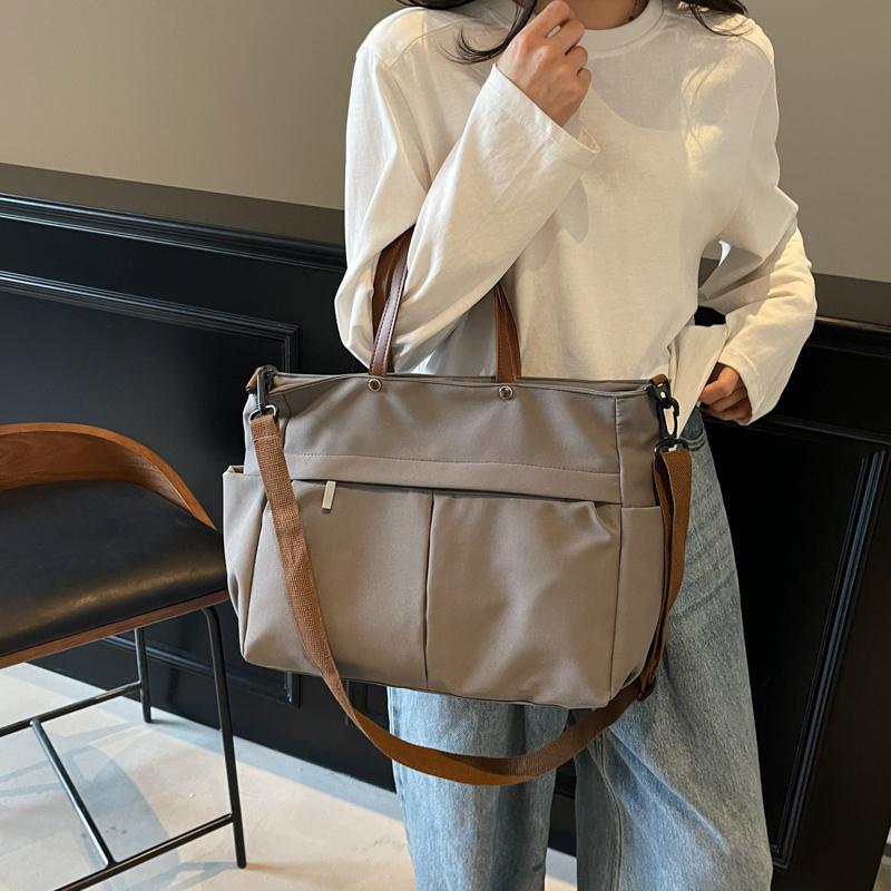 Fashion Women'S Bag Large Capacity Tote Shoulder Bags Nylon Simple Tote Bag Crossbody Laptop Bag Commuting