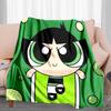 1PC The Powerpuff Girls printed blanket, all season lightweight home office outdoor nap multifunctional blanket A8