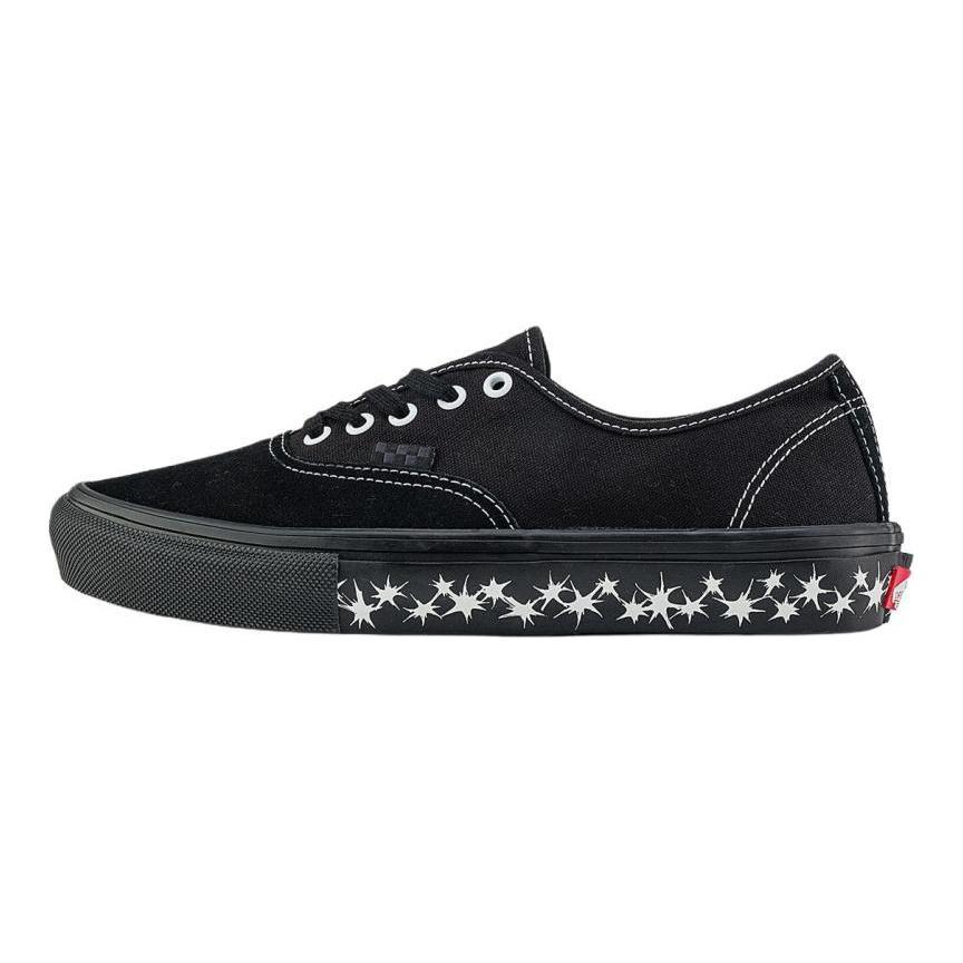 Vans Skate Authentic Abrasion Resistant Low Top Skateboard Shoes Unisex Black White Sneakers VN000EERCQQ