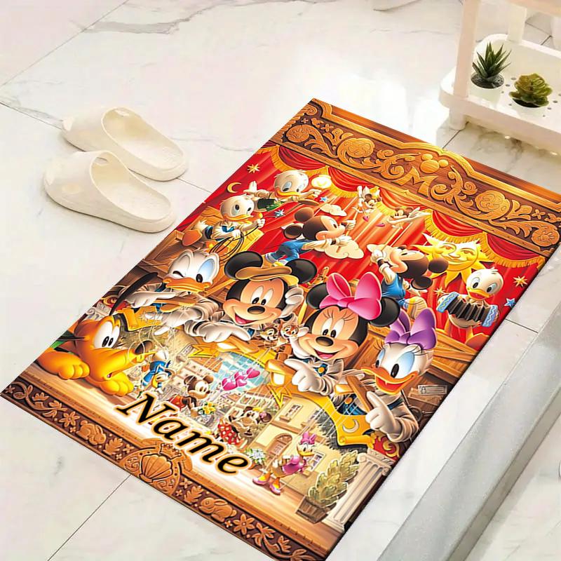 Custom 1Pc Mickey Mouse Rug Office Carpet Indoor Outdoor Entrance Doormat Nonslip Soft And Comfortable Living Room D916133