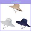 Summer Sun Protection Fisherman Hat With Waterproof Material For Outdoor Activities And Travel
