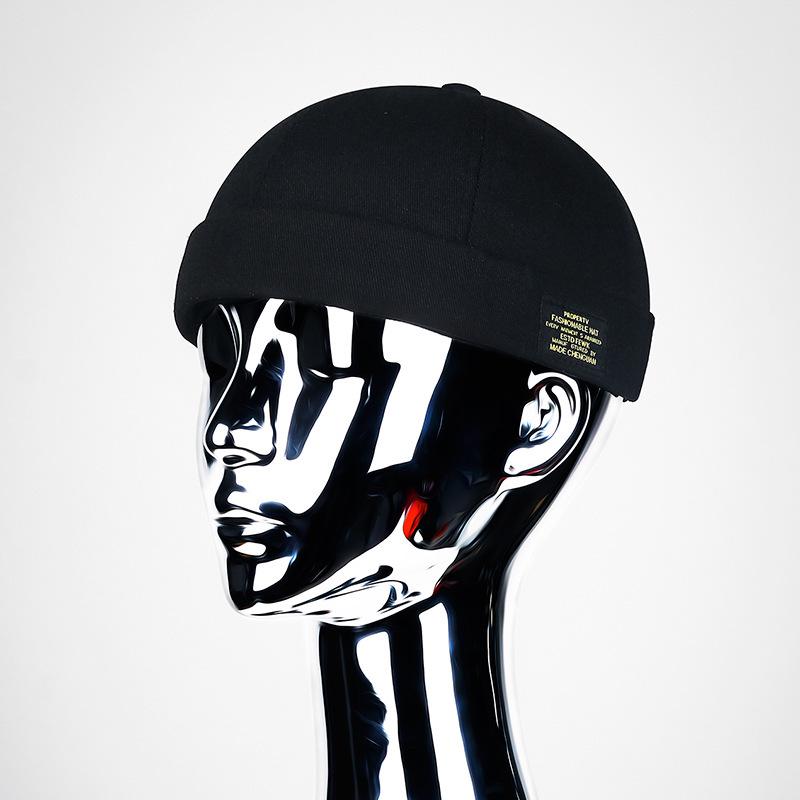 Frühlings-Hip-Hop-Kappe ohne Schirm: Yuppie Tang-Stil Hut für Männer & Frauen