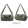 Outdoor Round Camouflage Backpack Military Hiking Bag Sports Attack Tactical Cylindrical Shoulder Bag High Capacity Handbag