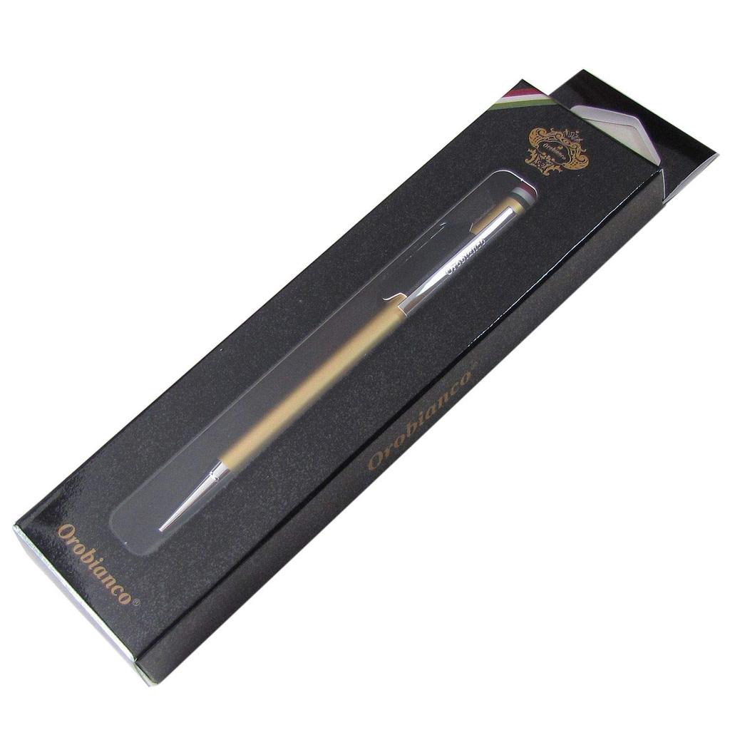 Caneta esferográfica Orobianco Freccia Champagne CT 1953402 HS, Dourada,