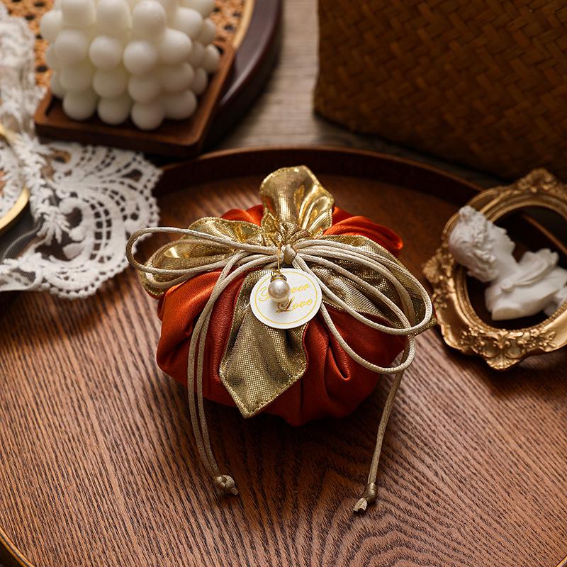 Silk Wedding Candy Drawstring Bag Candy Box Wedding Gift Bag Wedding Gift Box Candy Cloth Bag For Wedding Birthday Party