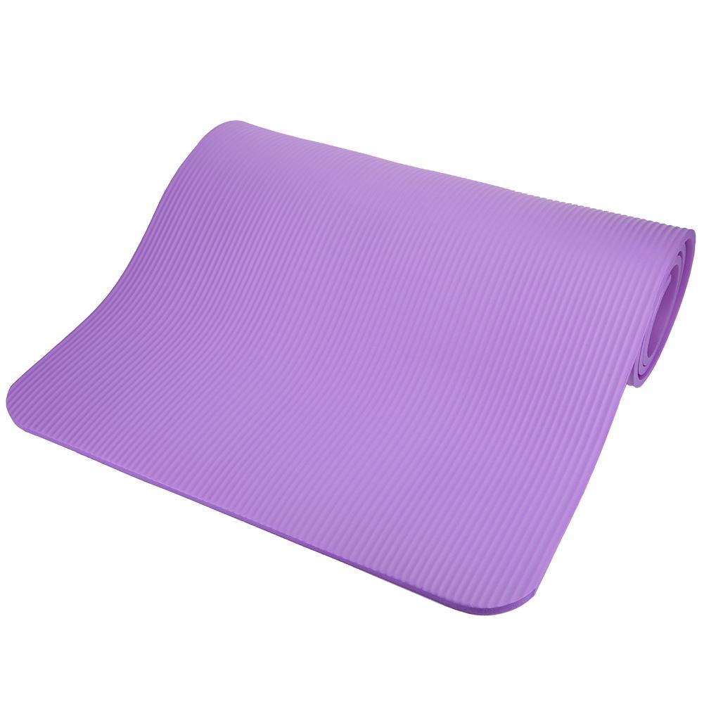 Lengthen NBR Pad Widened Non-Slip Mat Multifunction Fitness Exercise Cushion 183 X 61 X 1cm(Purple )