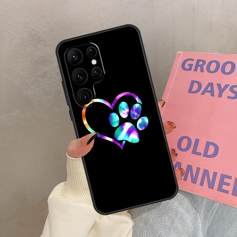 Dog Paw For Samsung Galaxy S22 S23 Ultra S21 FE Note 10 20 Ultra S8 S9 S10 Plus S20 FE Phone Case
