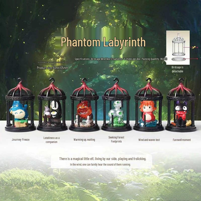 Hot Selling Cat Travel Diary: Blind Box Fashion Resin Figurine - Hand-Painted Cute Cat Desktop Ornament