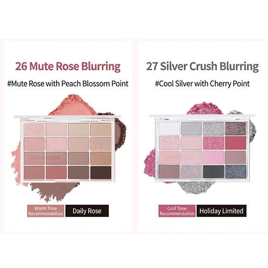 WAKEMAKE Paleta do powiek Soft Blurring (12 opcji)