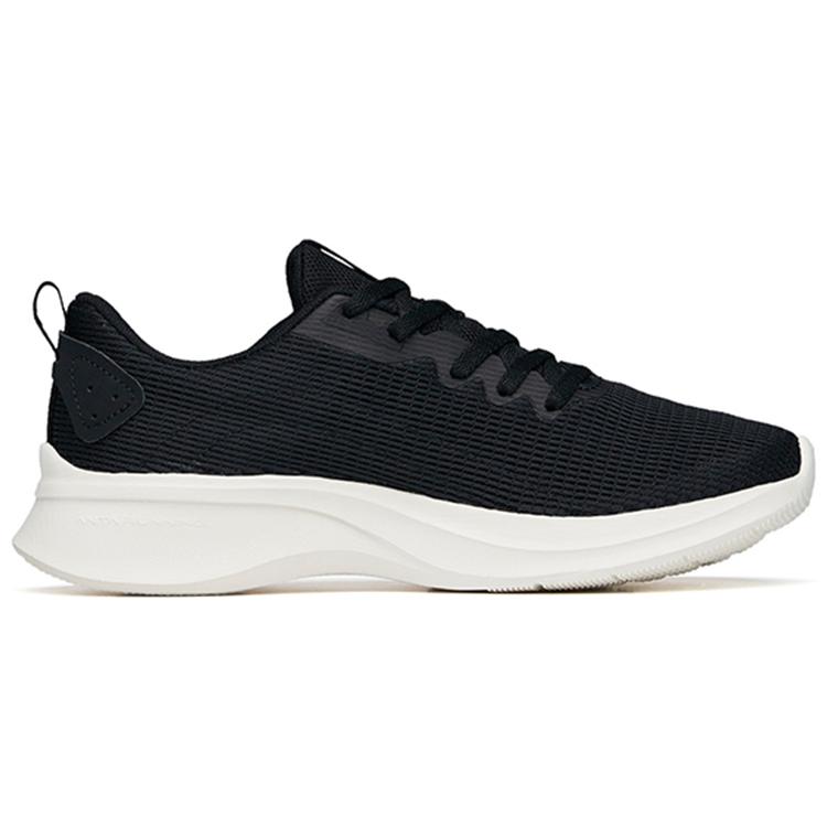 New Anta Running Collection Cushioning Lightweight Wear Resistant Slip Resistant Low Top Running Shoes Women's Black 122225570-1