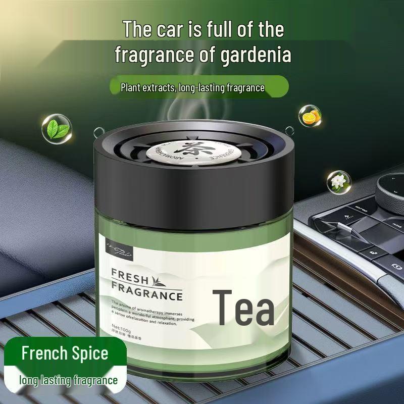 High-End Floral Car Air Freshener: Long-Lasting Solid Perfume for Car Interior
