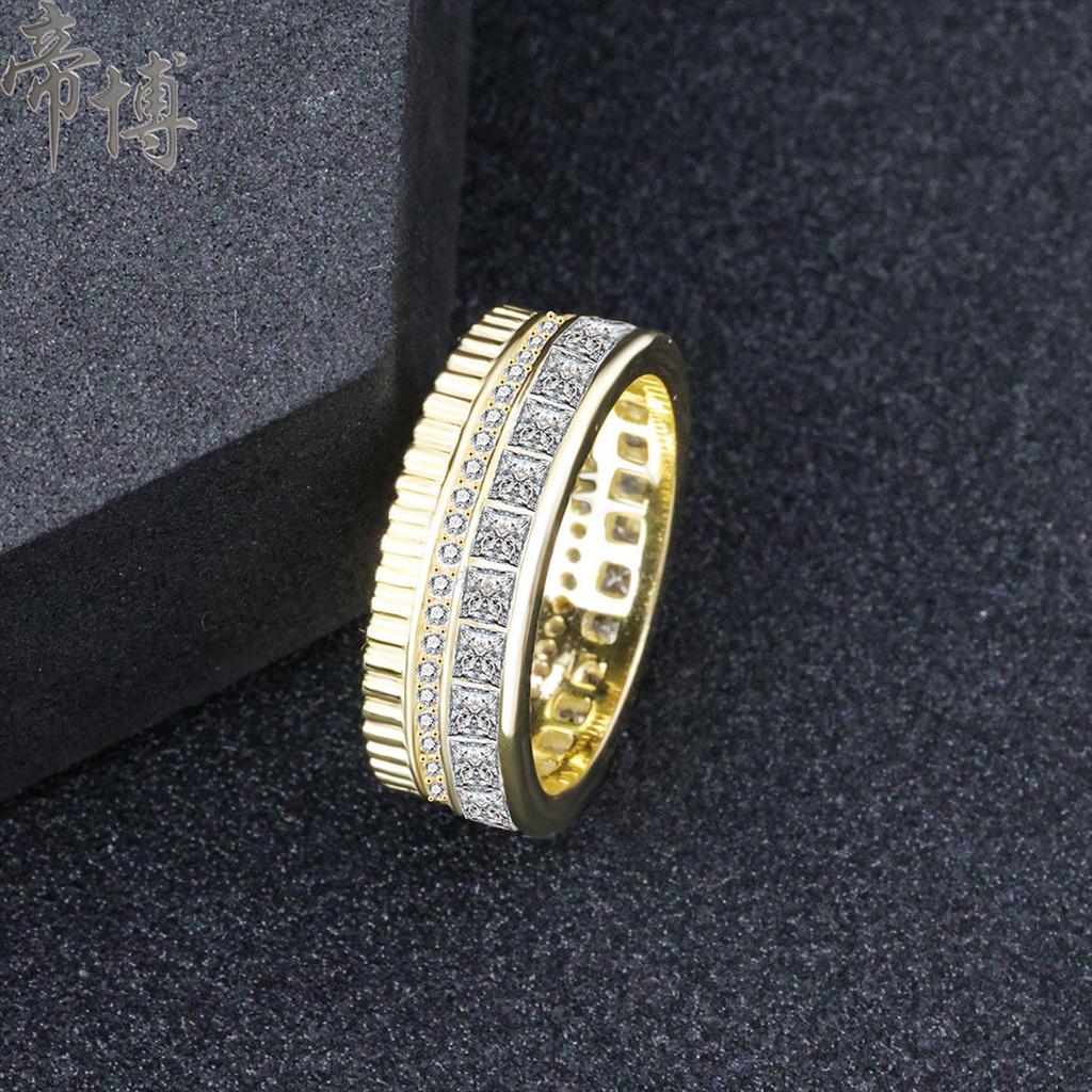 S925 Sterling Silver Double Row Ring - Japanese & Korean Hip-Hop Trend, Women’s Popular Style