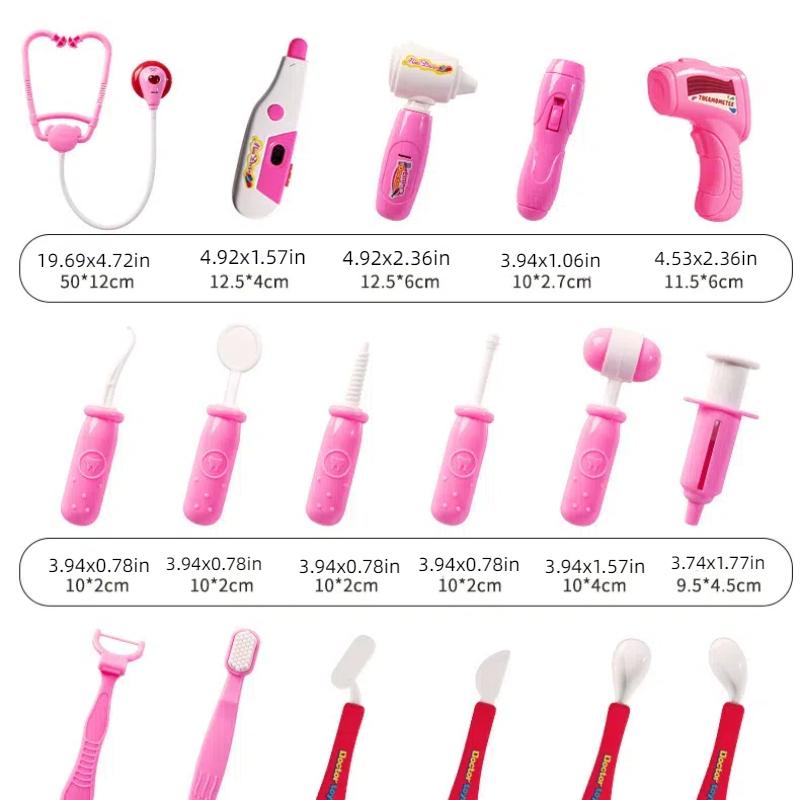 Doctor Kit for Kids Ages 3+ Toddler Toys Medical Playset for Girls & Boys Educational Role Play Doctor & Dentist Gift