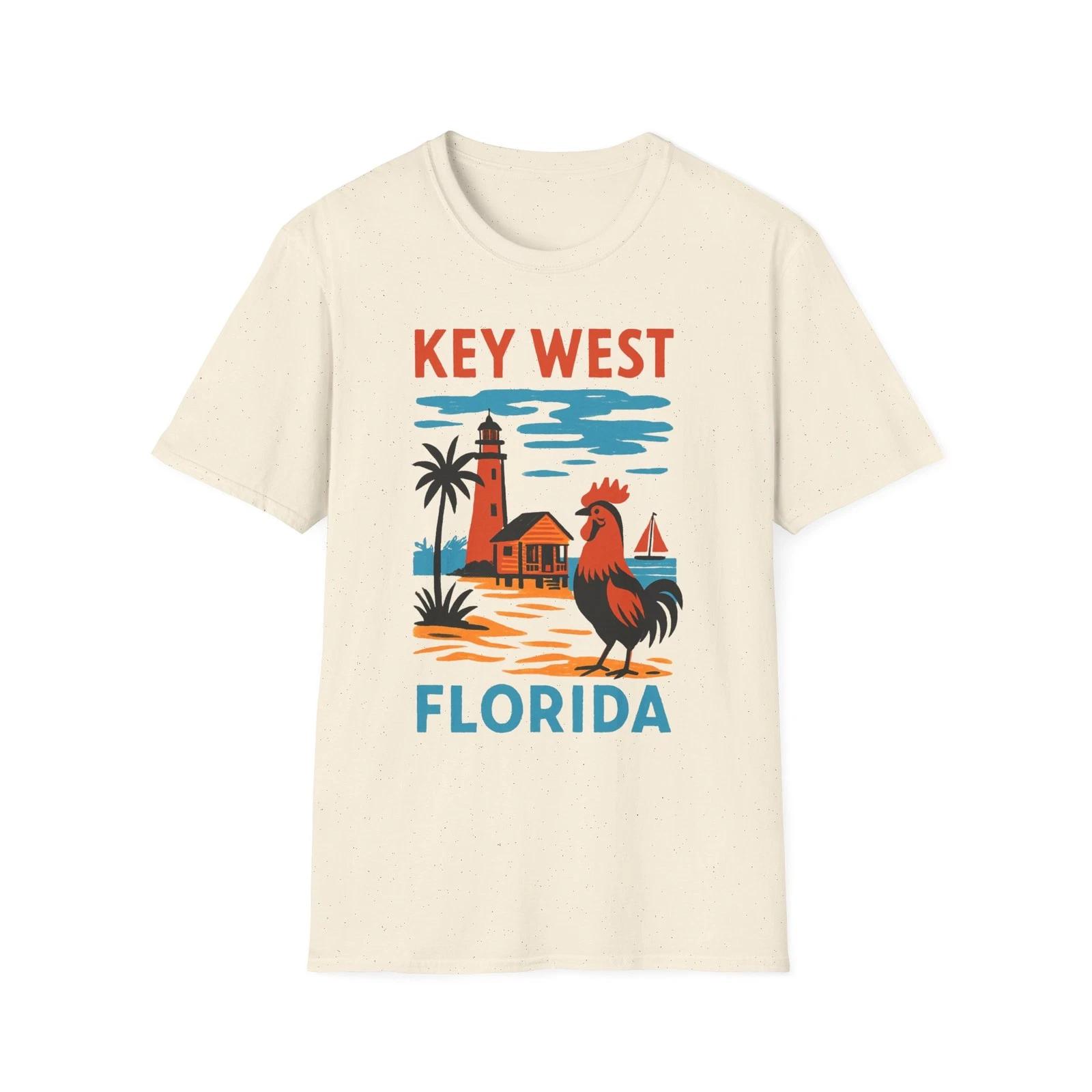 Key West Florida T-Shirt, Vacation Souvenir Tee, Unisex Graphic Tee 4XL