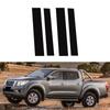 4 sztuk słupki samochodowe słupki listwa okienna pokrywa wykończenia naklejki dekoracyjne dla Nissan Navara Frontier NP300 Crew Cab 2018 2019-2021