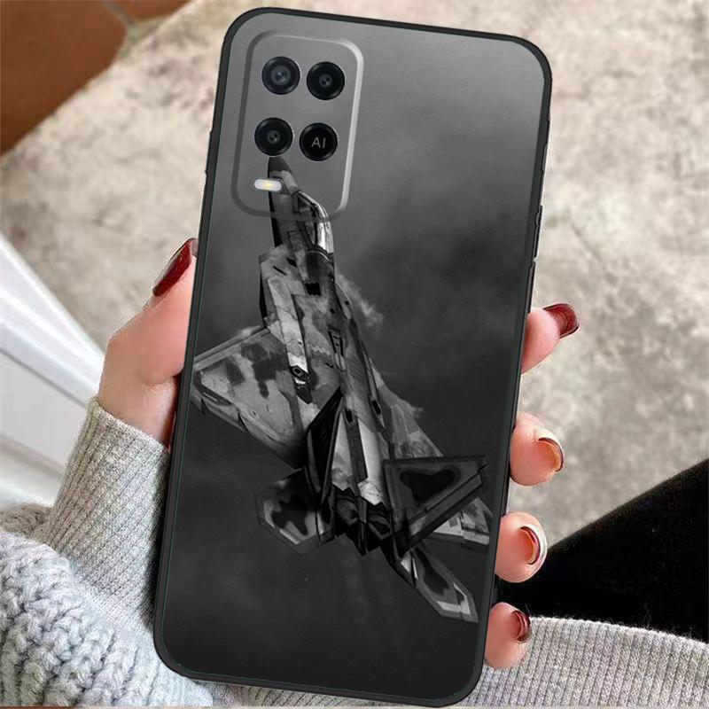 Fighter Planes Case For Oppo A57 A17 A77 A40 A78 A54 A74 A94 A76 A16 A96 A18 A60 A80 A38 A58 A98 A15 A5 Pro