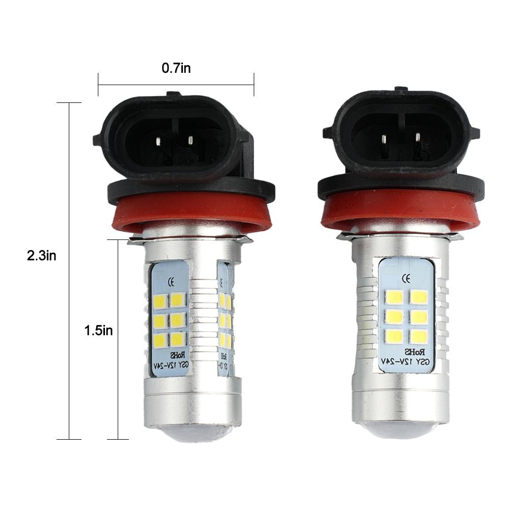 H9 Fog Light Bulb High Power LED Replacement 2000LM
