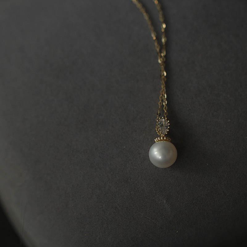 925 stříbrný perlový náhrdelník pro ženy, řetízek na klíční kosti, lehké luxusní šperky