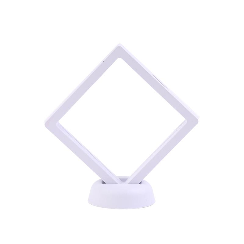 Colorful 3D Floating Picture Frame Shadow Box Jewelry Display Stand Ring Pendant Holder Protect Jewelry Stone Presentation Case