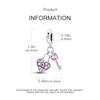 Charm Schönes Feines Kupfer Unendliche Liebe Schlüssel und Schloss Perle Passt zu Plata Echten Armbändern Damenschmuck Bastelgeschenk