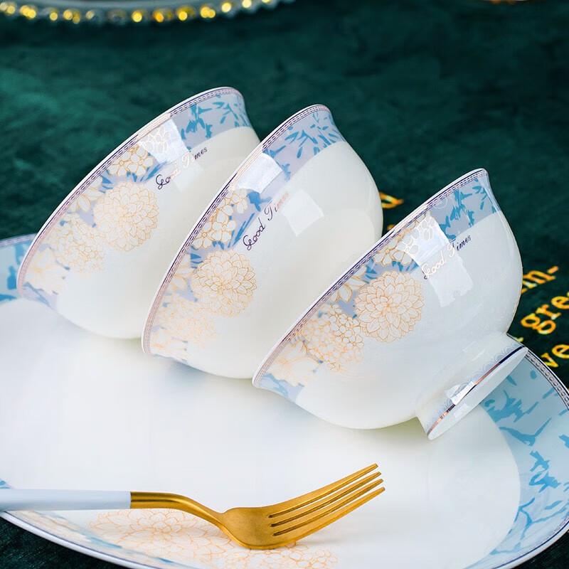 Zebian Jingdezhen 22-Piece Ceramic Dinnerware Set