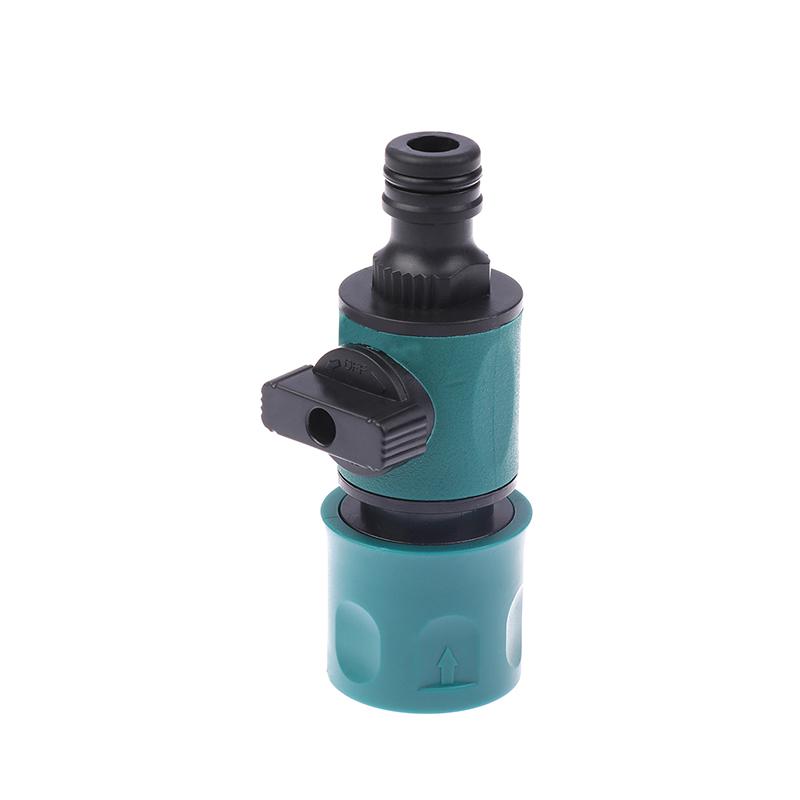 Gartenschlauch Inline-Wasserhahn Absperrventil Fitting 16Mm Joint Bewässerung Bewässerung Schnellverbinder Mit Ventil Garten Gadget