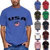 T-shirt Casual da Uomo a Maniche Corte con Grafica Football Americano Girocollo Top Vestibilità Comoda Tessuto Leggero