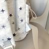 Star-Printed Backpack with Front Zipper Pocket and Tassel Details for School and Daily Use