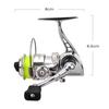 Fickstorlek Mini 100 Spinnrulle Fiskeutrustning Liten Spinnrulle 4.3:1 Metall