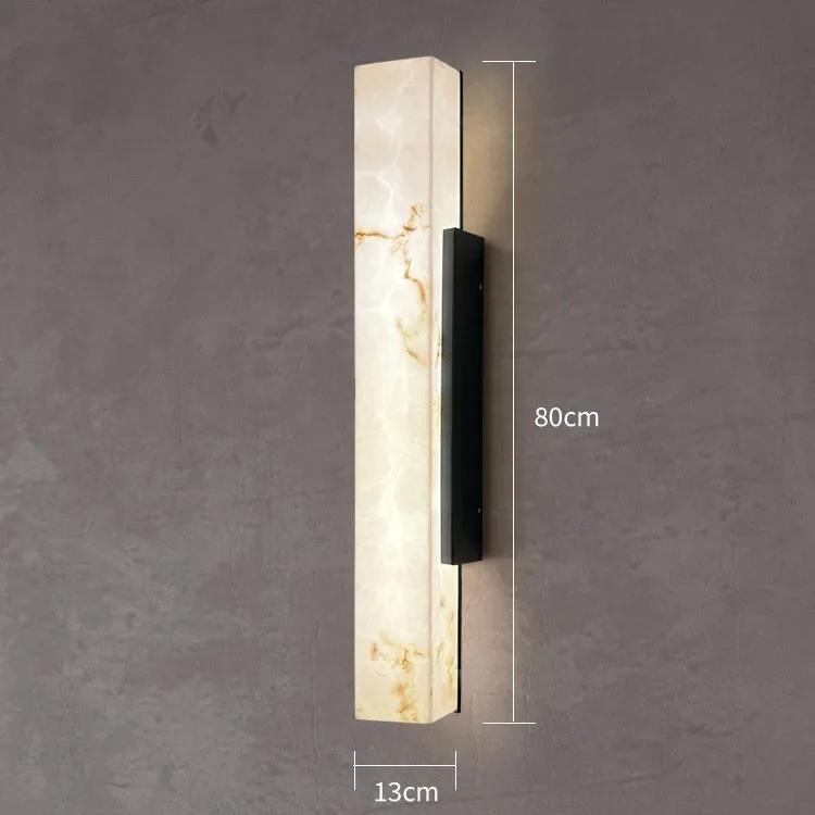 Nordic Luxury Wall Light Outdoor Waterproof IP65 Imitation Marble LED Wall Light bedroom Stainless Steel Street Decoration Lamp