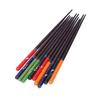 5Pair Colorful Finish Dining Chopsticks Smooth Meal Eating Sticks Food Chopsticks  Restaurant