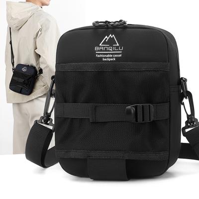 Men's Lightweight Crossbody Bag Outdoor Shoulder Bag Multifunctional Mobile Phone Change Key Bag