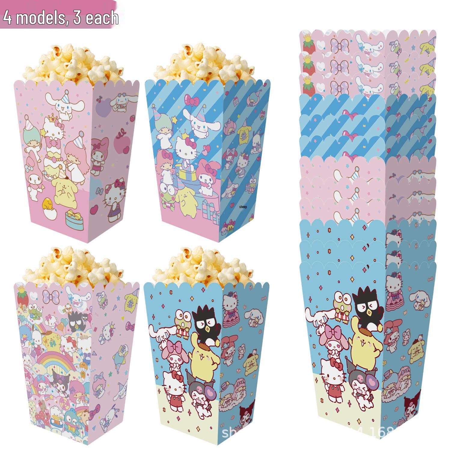 Sanrio Themed Popcorn & Snack Folding Box