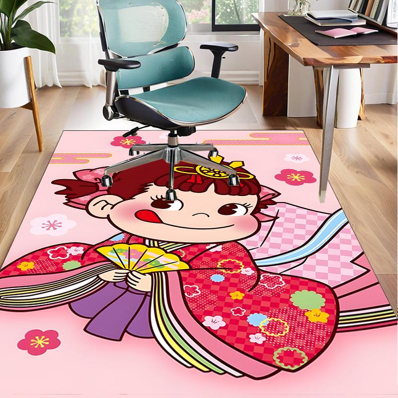 Floral Milk Celebration  Office Rug Chair Mat, Game Carpet, Suitable for Front Door, Bedroom, Living Room, Desk, Holiday Gift