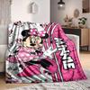 1Pc Minnie Mouse Fashion Icon Blanket Soft And Comfortable Casual Warm Camping Travel Christmas Halloween Xmas Gift M924405