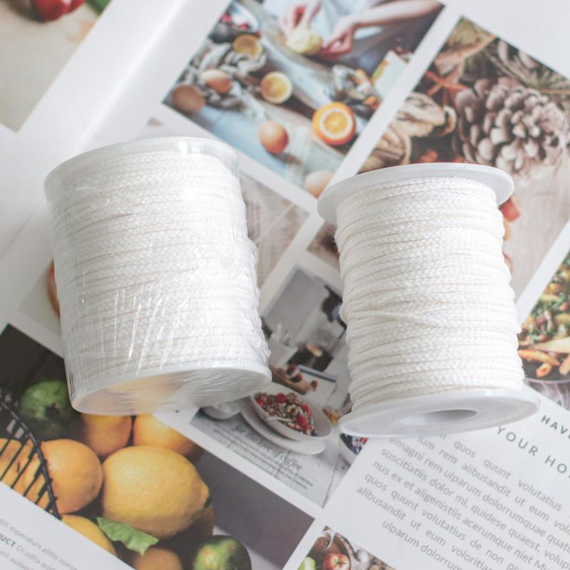 61m Non-Toxic Environmental Spool of Cotton Braid Candle Wicks Wick Core For DIY Oil Lamps Handmade Candle Making Supplies