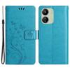 For Xiaomi Redmi 13C 4G/5G/13R 5G/Poco M6 5G/Poco C65 4G Leather Case Butterfly Phone Wallet Cover