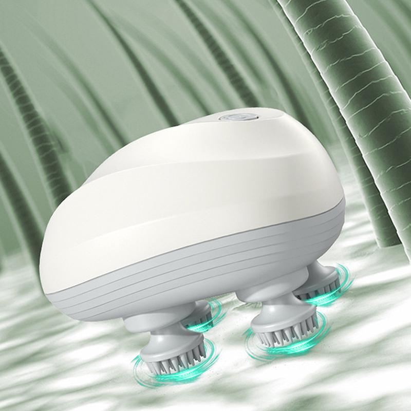 Electric Head Massage Machine Silicone Waterproof Scalp Massager Head Relaxation Unlimited Portable Home Massager