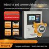 Explosion-Proof Industrial Gas Detector for Toxic Gases, Oxygen, and Carbon Dioxide; Sound and Light Alarm Included