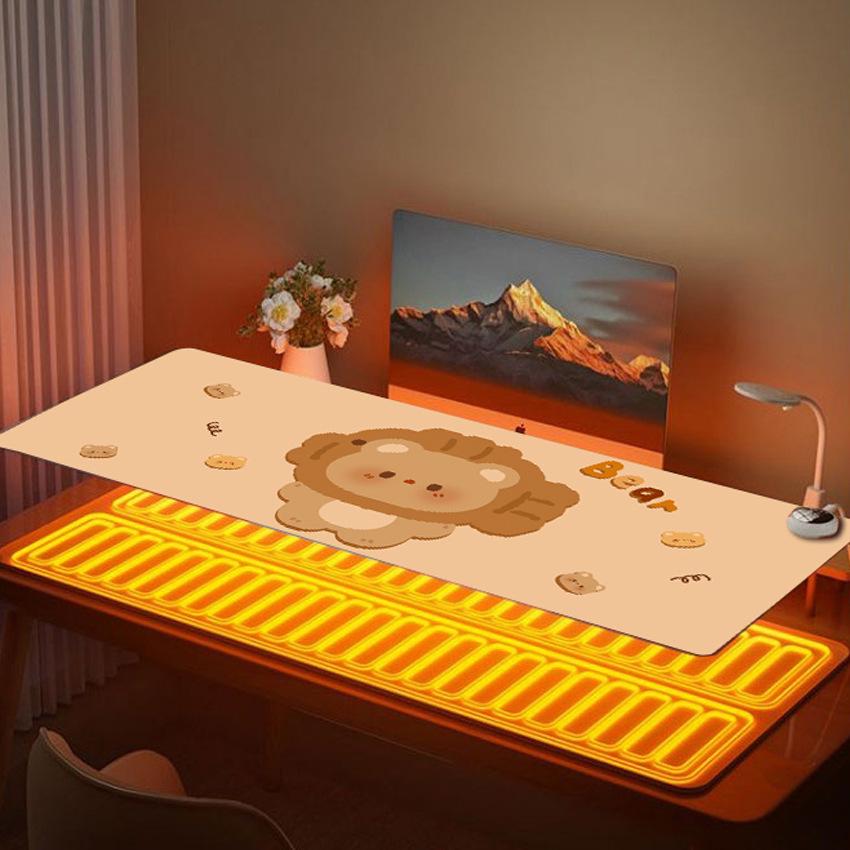 Electric Heating Desk Pad - Warm Mouse Pad for Office & Student Use