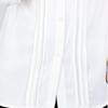 Navava Women Romantic Shirring Lace Point Long Sleeve Blouse Nb3087