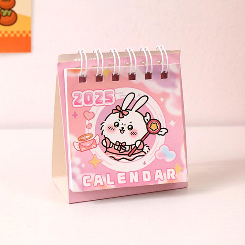 Mini Capybara Desktop Calendar Cartoon Simple Calendar Daily Scheduler Table Planner Yearly Agenda Organizer Desktop Decoration