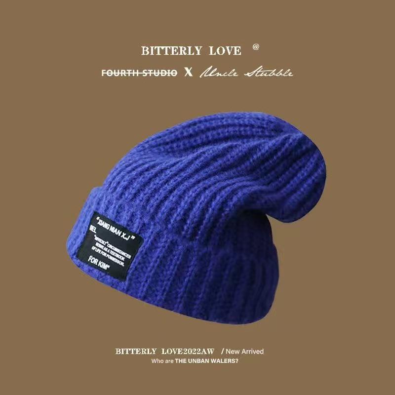 Versatile Wool Hat: Large Circumference, Warm Knitted Winter Hat for Men & Women – Offers Cold Protection and Slimming Effect.