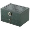 Three-layer Jewelry Storage Box, High-end Exquisite Necklace, Earrings, Gold Jewelry, Hand Jewelry Box, Large-capacity Multi-layer Pumping.
