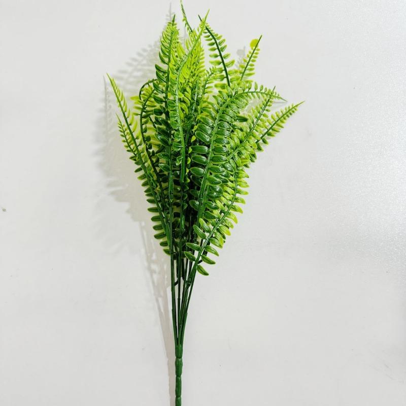 

2/4 шт. Ручная работа Растения Искусственные папоротники Зеленые листья Имитированные цветы Уличная свадьба Офис Дома Обеденный стол Двор Декор 2PCS розовый